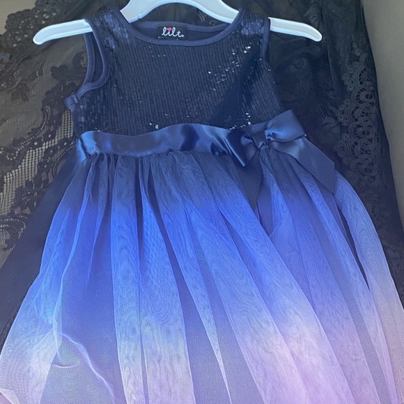 Blue,purple and pink Sequence tutu dress size 5T - Picture 1 of 2